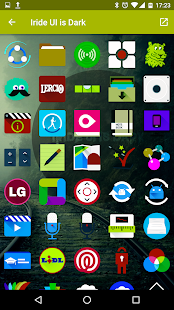 Iride UI is Dark - Icon Pack Captura de tela