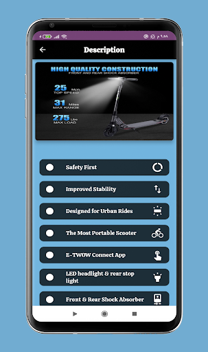 E-twow GT SE Scooter Guide Screen 3