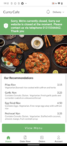 Curry Cafe Screen 2