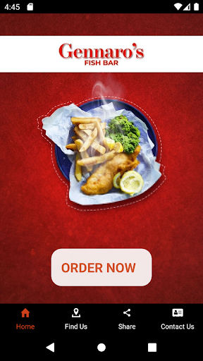 Android application Gennaro's Fish Bar screenshort