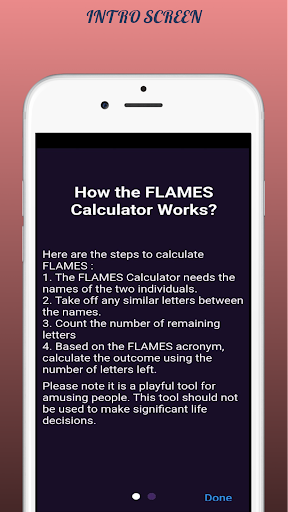 FLAMES - FUNNY GAME Screen 2
