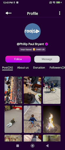 Android application Raaise App screenshort