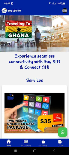 Android application RentSim Ghana: SIM Cards/e-SIM screenshort