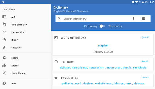 English Dictionary and Thesaurus