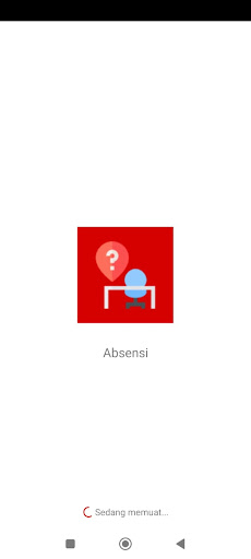 Android application Absensi screenshort