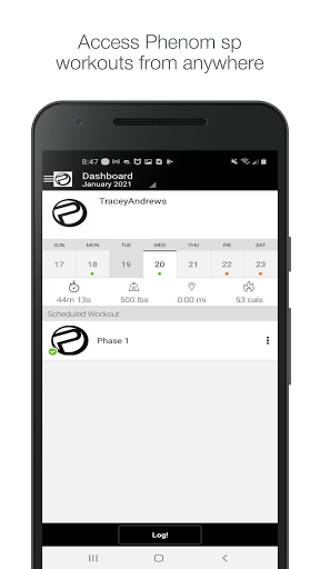 Android application Phenom sp screenshort