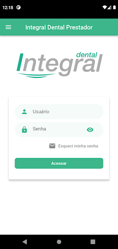 Android application Integral Dental Prestador screenshort
