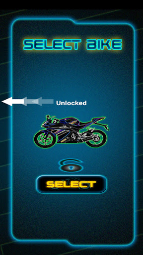 Neon Bike Game Screen 2