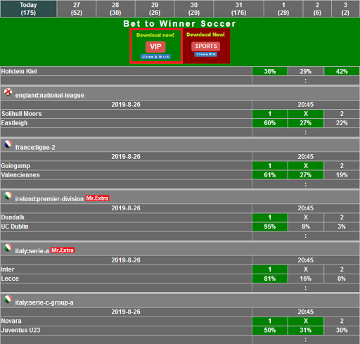 Bet to Winner Soccer