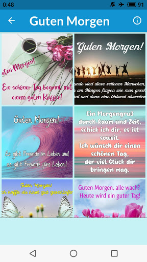 Android application Schönen Guten Morgen screenshort
