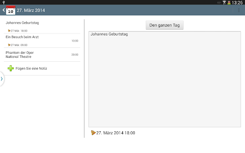 Moniusoft Kalender Screenshot