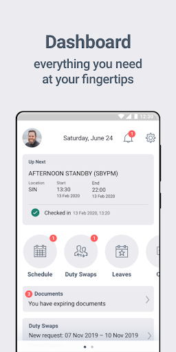 Android application Crew Access Mobile screenshort