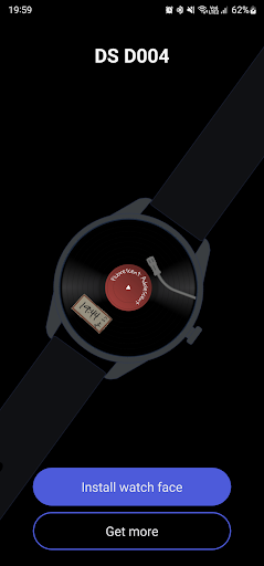 Android application DS D004 - Digital watch face screenshort