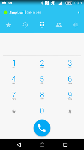 simplecall - Low cost call Screen 2