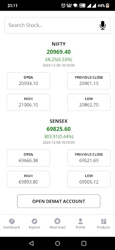 Android application Maris Finance screenshort
