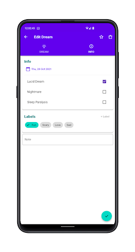Lucidy - Dream journal Screen 3