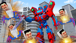 Toilet Monster Robot Games - Screenshot 1