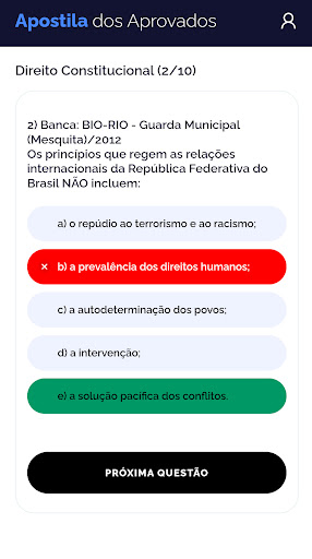 APP dos Aprovados Screen 2