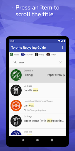 Toronto Recycling Guide Screen 3