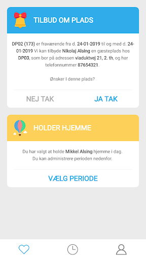 Android application Dagplejen screenshort