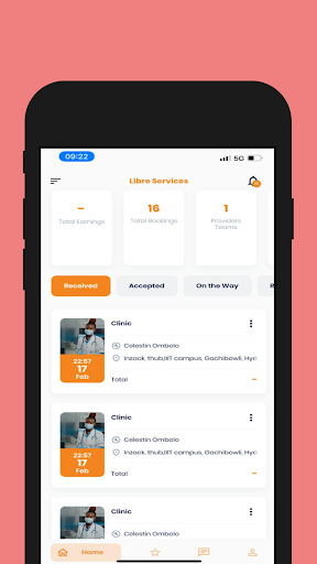Android application Libre Services Pro screenshort