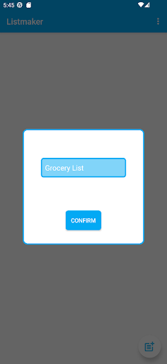 ListMaker Screen 3