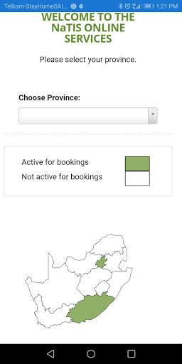 Natis Driving License Bookings Screen 3