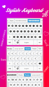 Stylish Text Font Keyboard