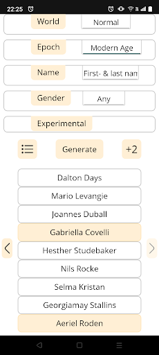 Universal Name Generator Screenshot