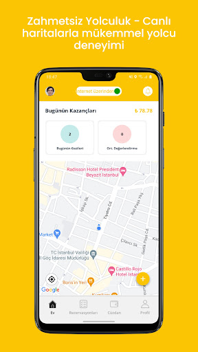 Android application Taaksi Sürücü screenshort