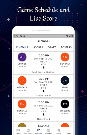 Cincinnati - Football Score Screen 2