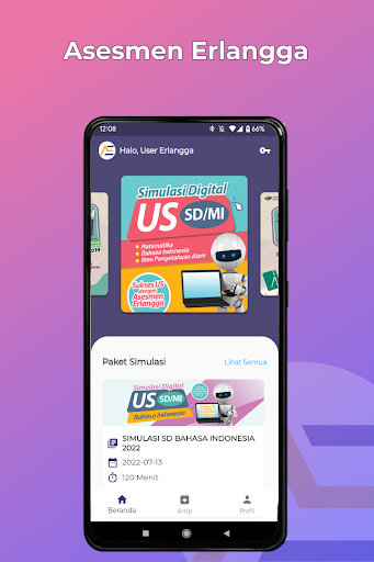 Android application Asesmen Erlangga screenshort