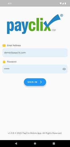 PayClix Mobile Screen 2