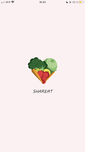 Android application Shareat screenshort