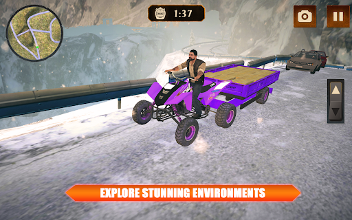 Offroad Quad Bike Transport 3D screenshot 23