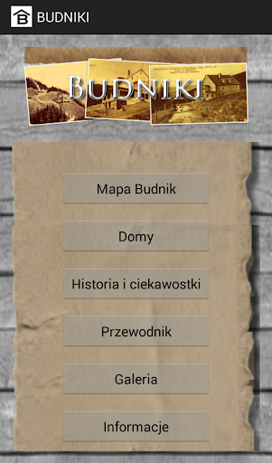 Android application Budniki - dawna osada górska screenshort
