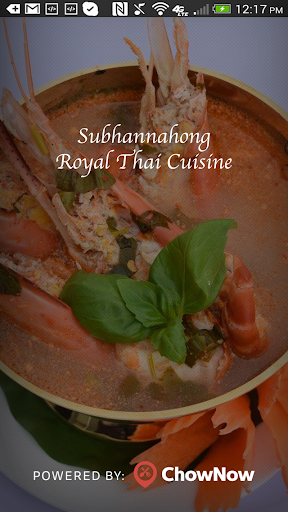 Android application Subhannahong Royal Thai screenshort
