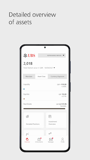 Android application UBS WMJE: Mobile Banking screenshort