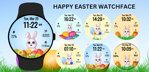 Easter Bunny Time Watch Face