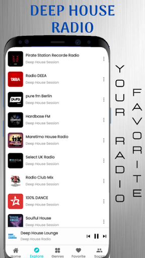 Android application Deep House Radio screenshort