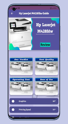 Android application Hp Laserjet M428fdw Guide screenshort