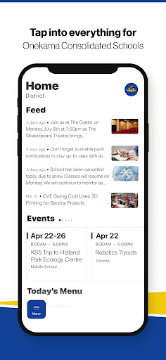 Android application Onekama Consolidated Schools screenshort