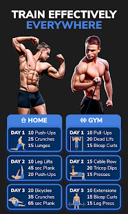 Workouts For Men: Gym & Home  APK screenshots 3