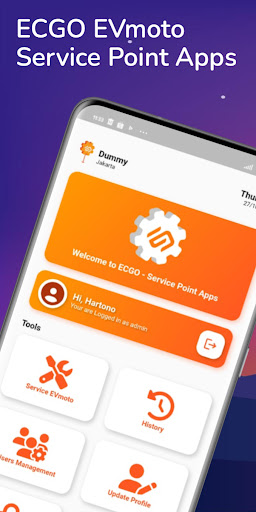 Android application ECGO - Service Point screenshort