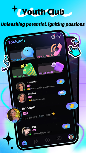 Android application SoMatch-chat&make friends screenshort