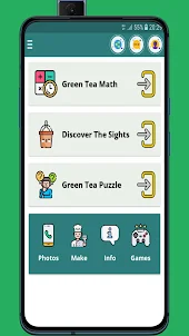 Green tea game for puzzles