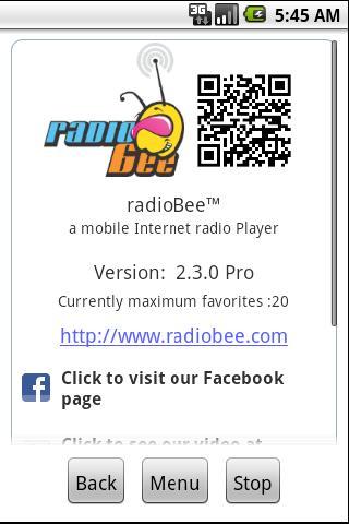 radioBee Pro - radio app Screen 2
