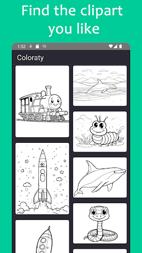 Android application Coloraty - Coloring pages screenshort