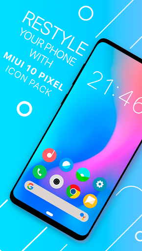 Android application MIU 10 Pixel - icon pack screenshort