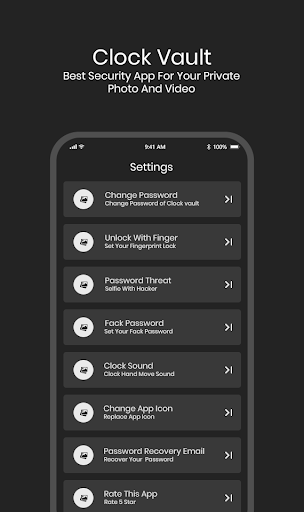 Clock Lock -Hide Photos Videos Screen 3